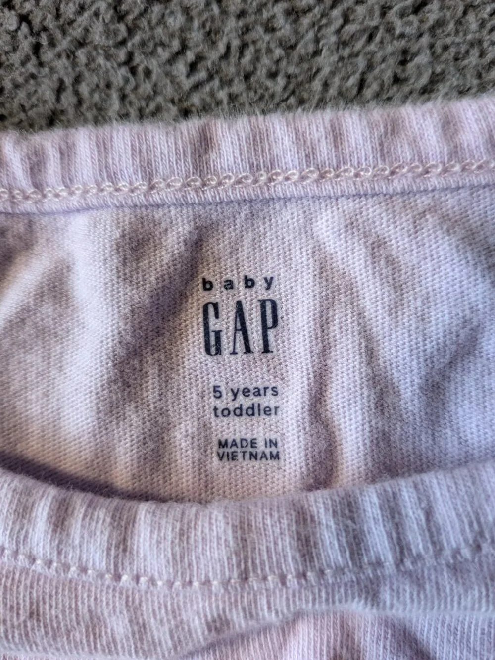 Gap Kids Girls Bundle 2pc Lilac Logo Top Size 5 Pink Ruffle Top Size S